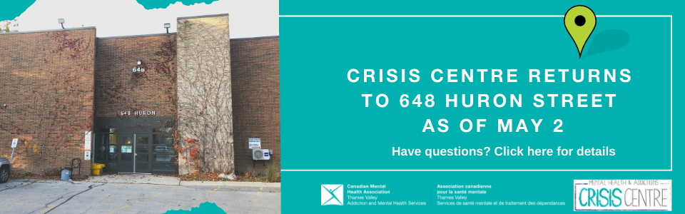 Crisis Centre Returns to 648 Huron Street as of May 2